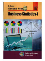 B.Com Second Year Business Statistics - I